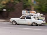 A fully laden Volga whizzes by. Photo by Marcin Simonides on Unsplash.